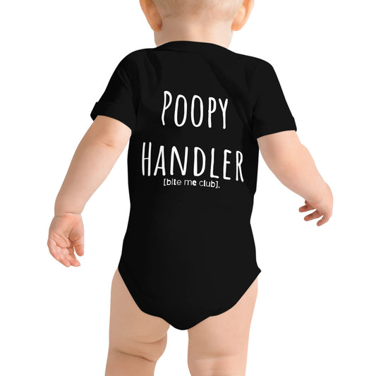 Poopy Handler Baby Short Sleeve Onesie