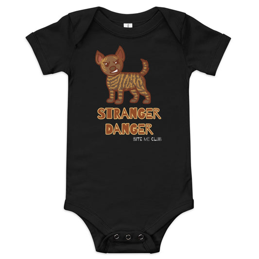 Stranger Danger Baby short sleeve onesie