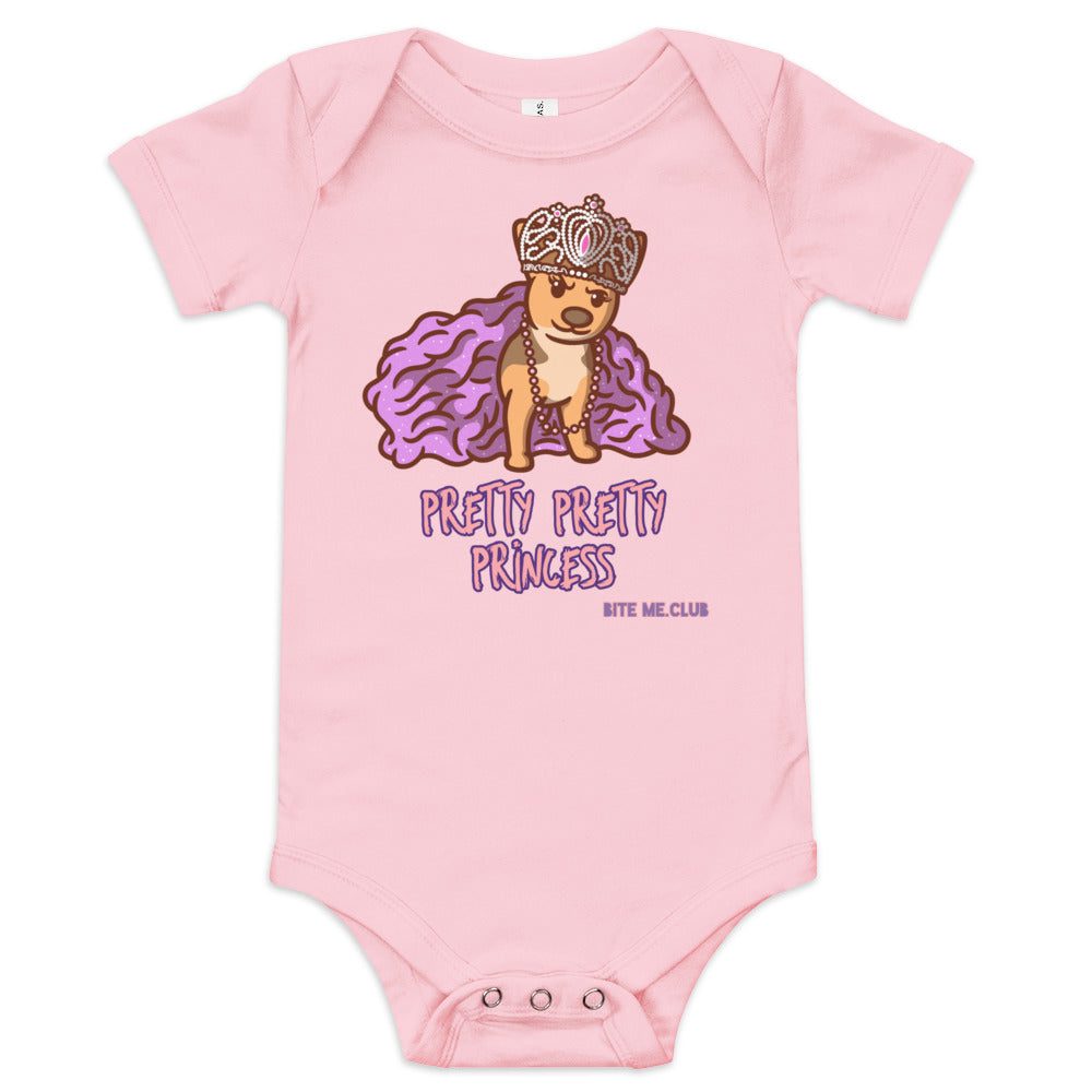 Pretty Pretty Princess Baby Short Sleeve Onesie