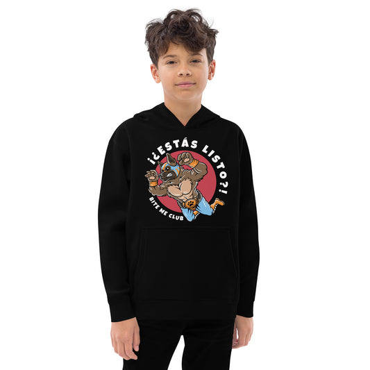 Lucha Libre Big Kids fleece hoodie